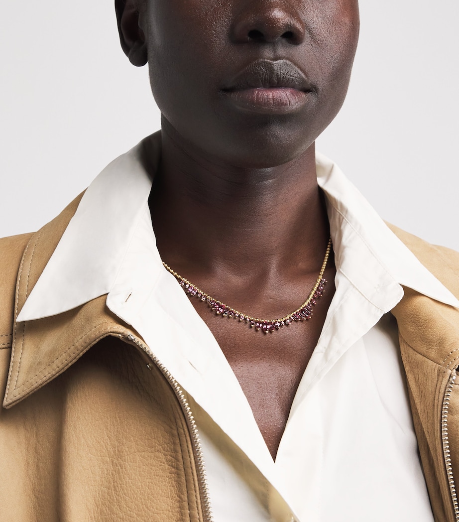 Yellow Gold and Sapphire Arashi Necklace YELLOW GOLD Image 2