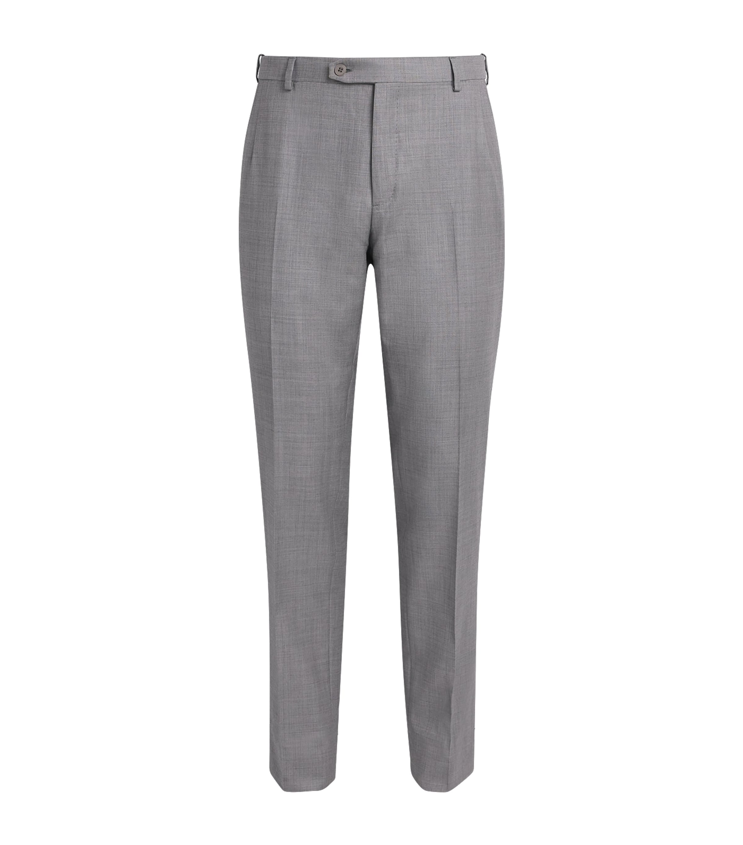 Brioni Wool Straight Journey Trousers