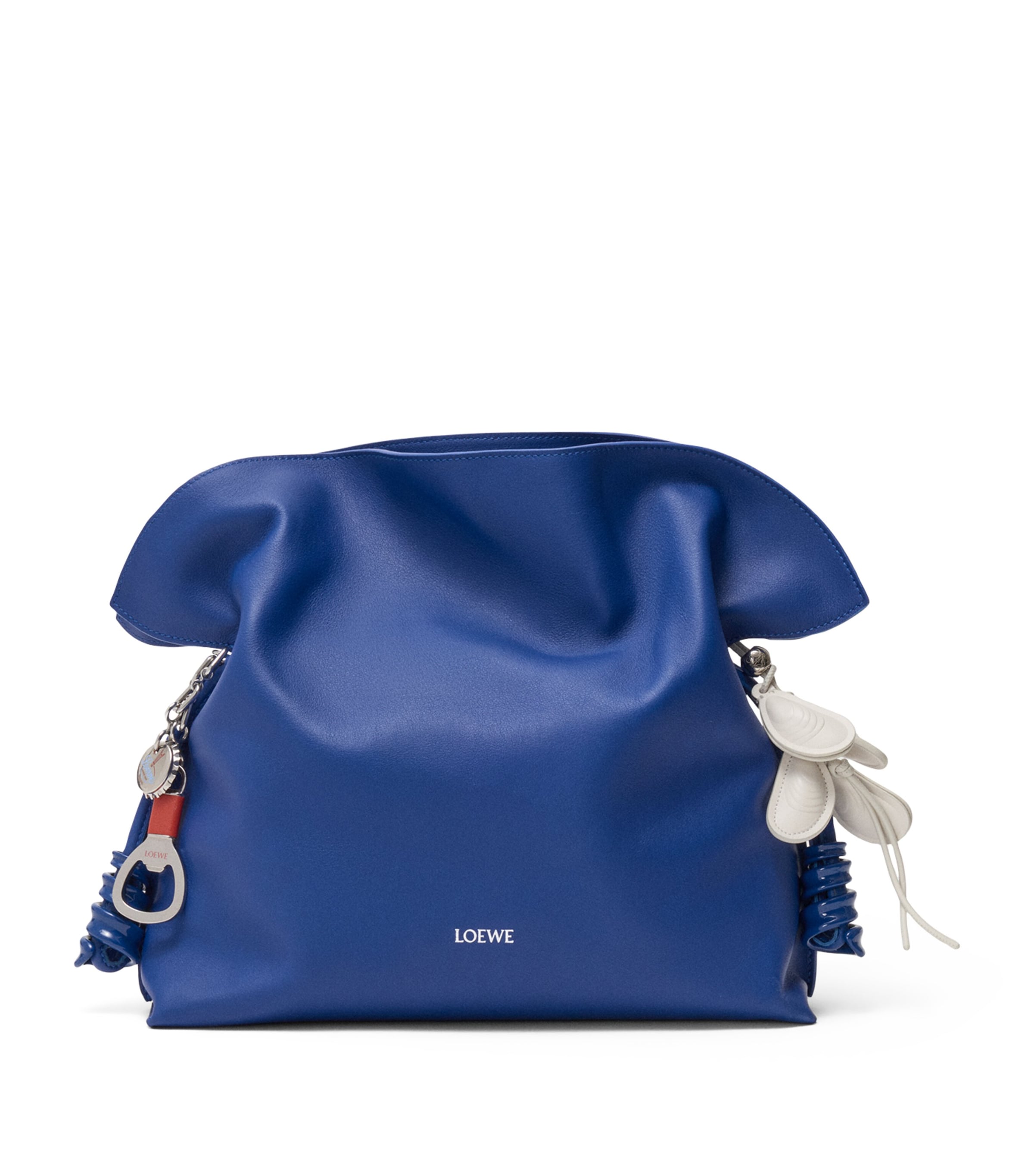 Leather Multi-Shell Bag Charm WHITE Image 2