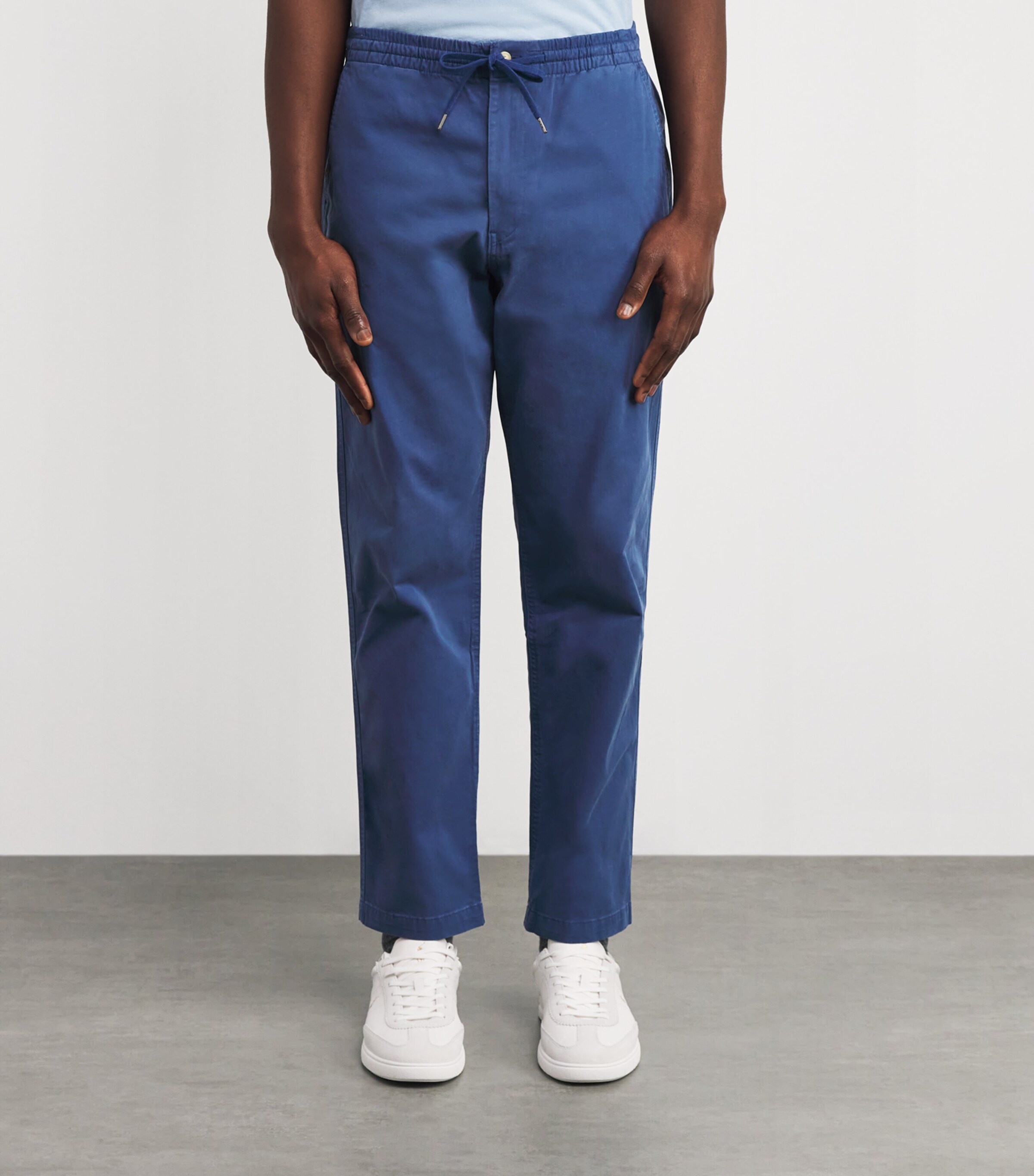 Stretch-Cotton Twill Prepster Trousers BLUE Image 3