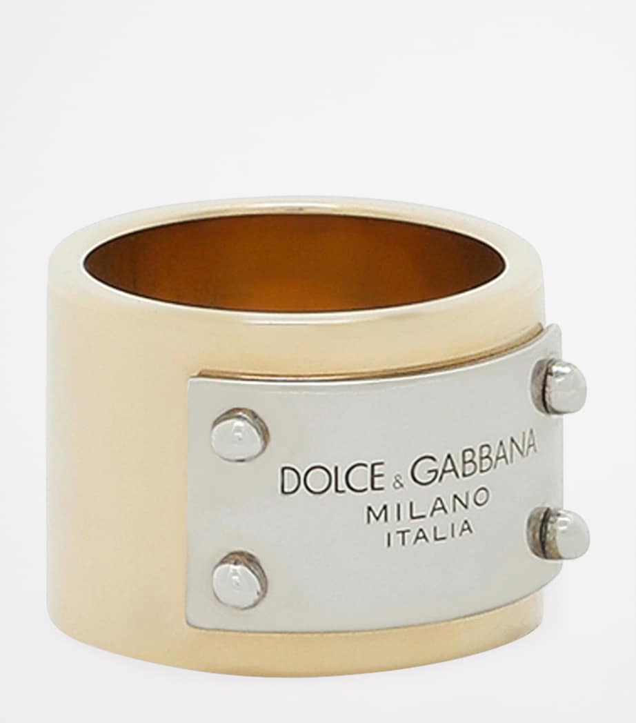 Engraved Logo-Plaque Ring 87562-TWO-COLOR Image 3