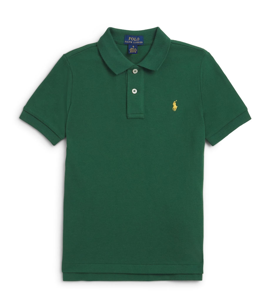 Cotton Polo Shirt (2-7 Years) GREEN Image 1