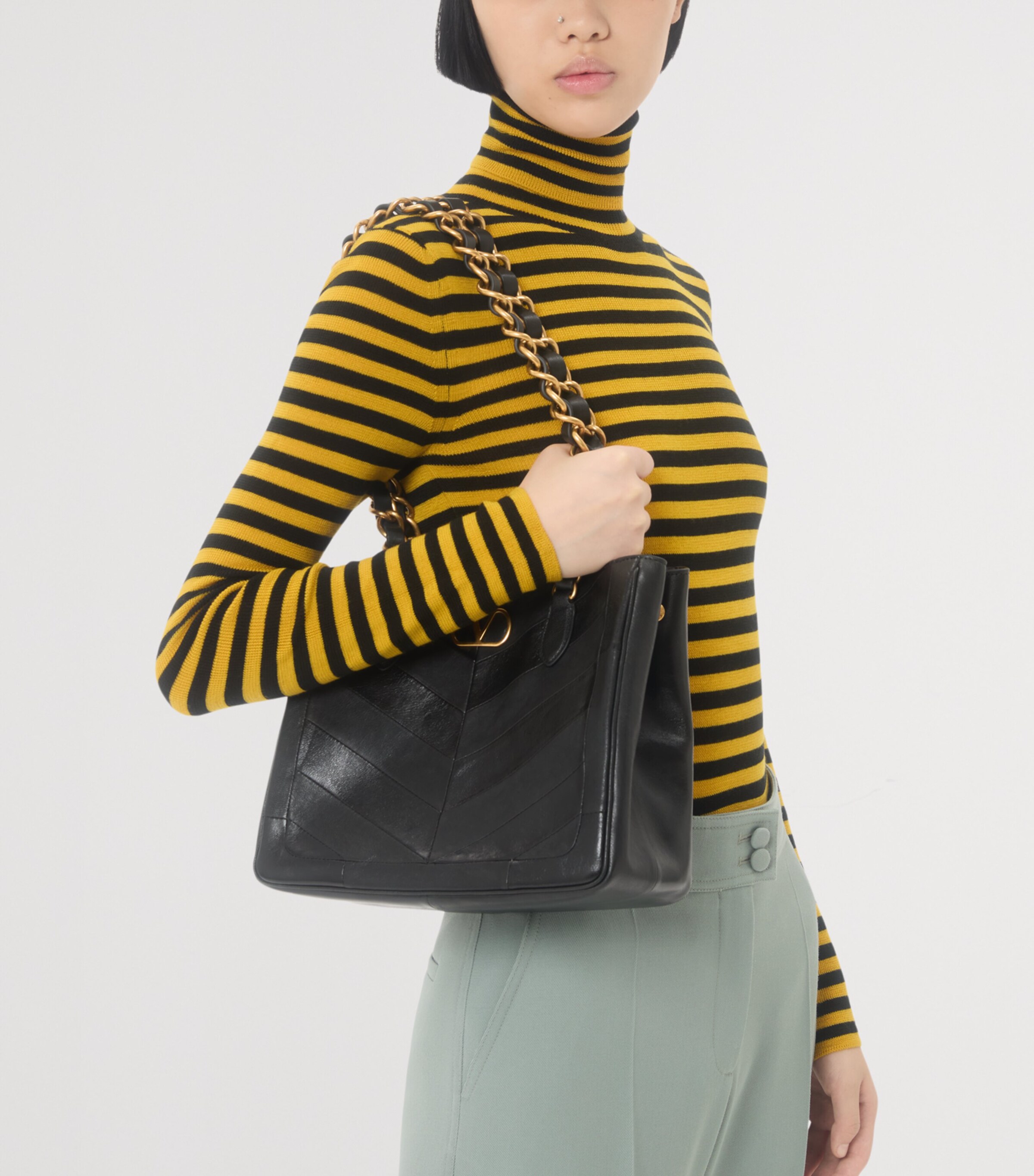 Wool Stripe VLogo Sweater EY0 Image 6