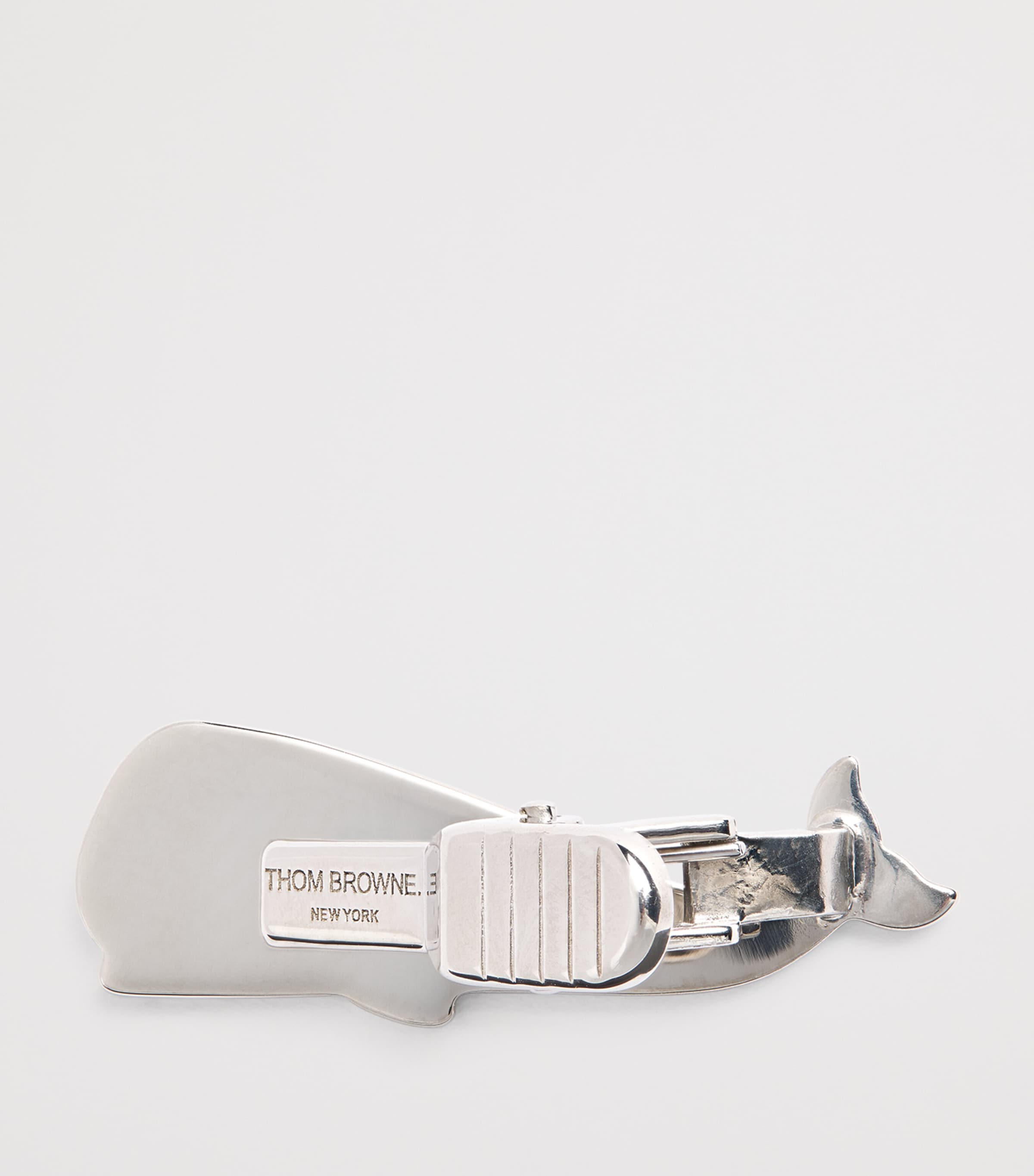 Sterling Silver Whale Tie Bar SILVER Image 4