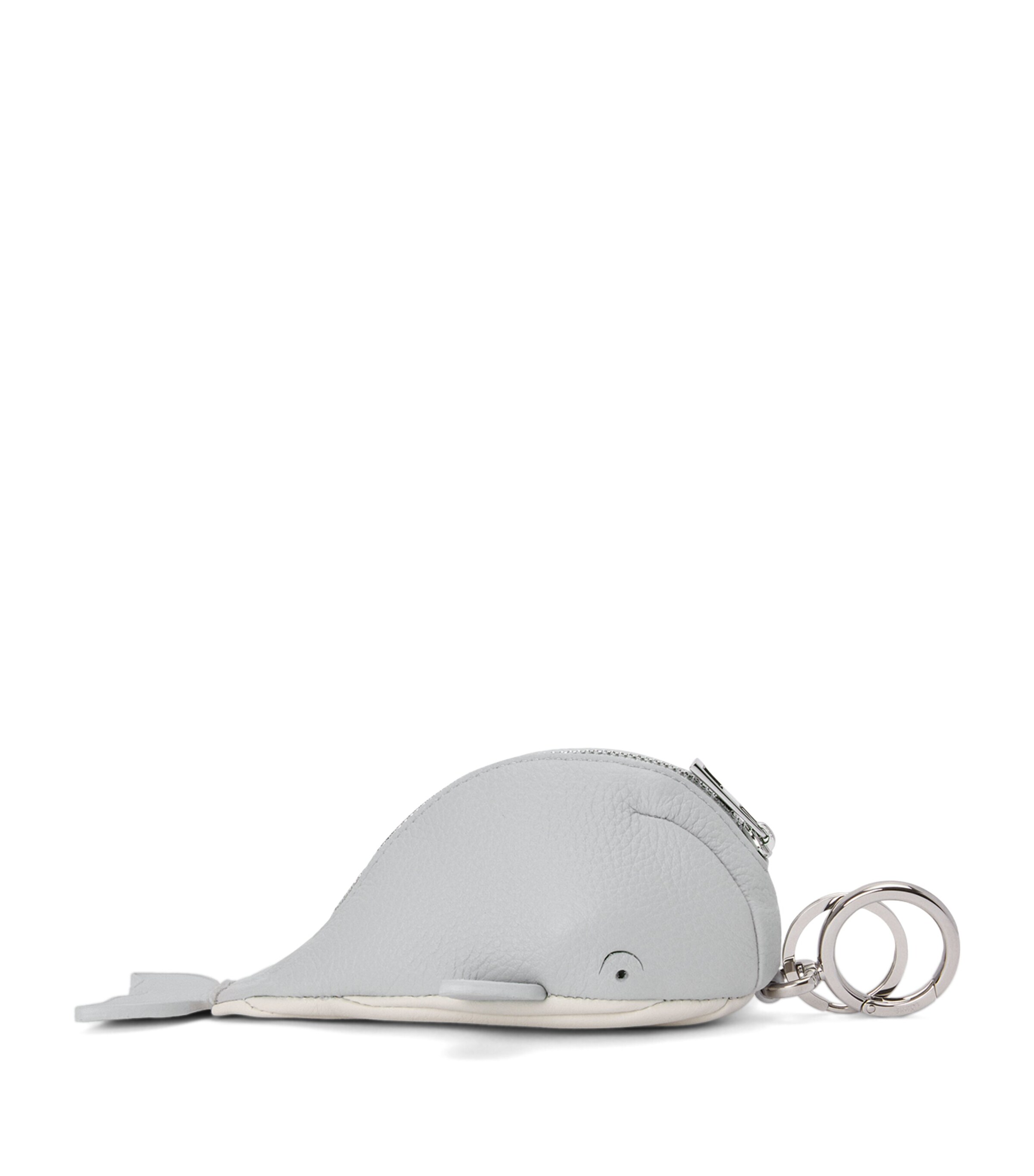 LOEWE フィッシュチャーム Whale charm in classic calfskin Blue - LOEWE