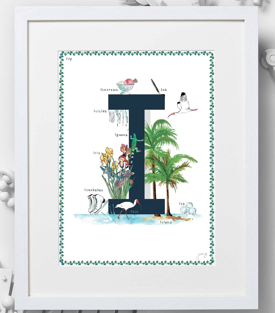 A4 Letter Print NAVY Image 2