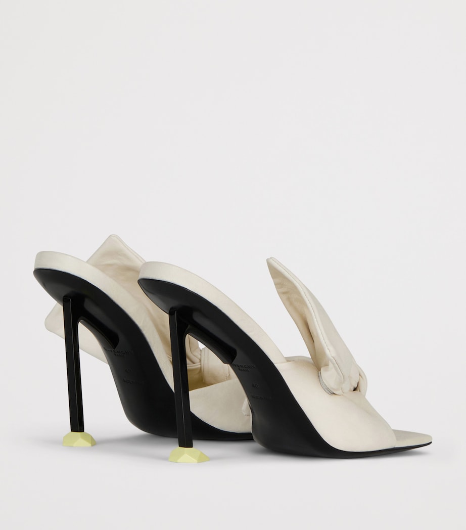 Givenchy Leather Boudoir Bow Sandals 95 Ivory Image 6
