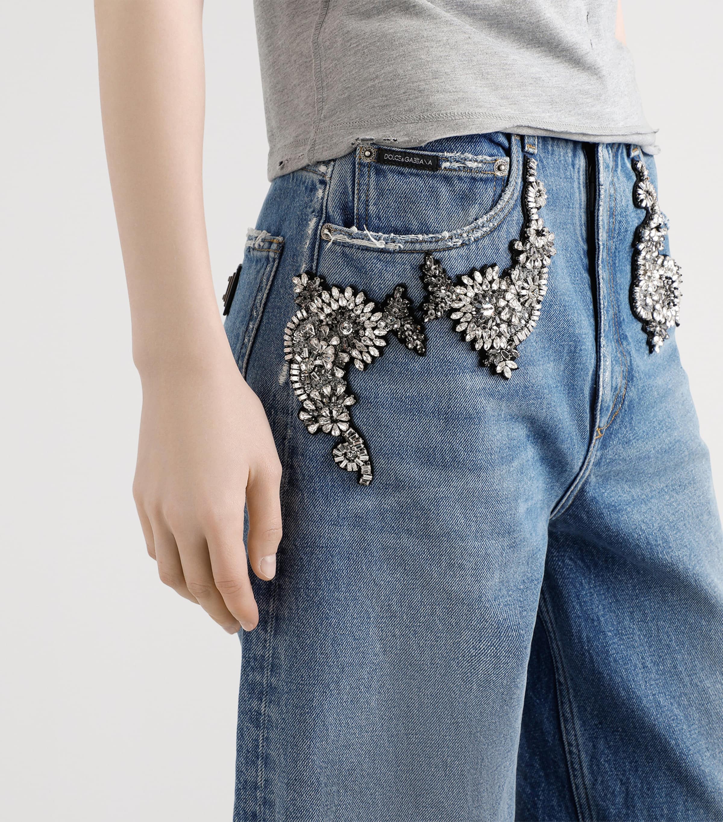 Embellished Wide-Leg Trousers S9001-COMBINED Image 6