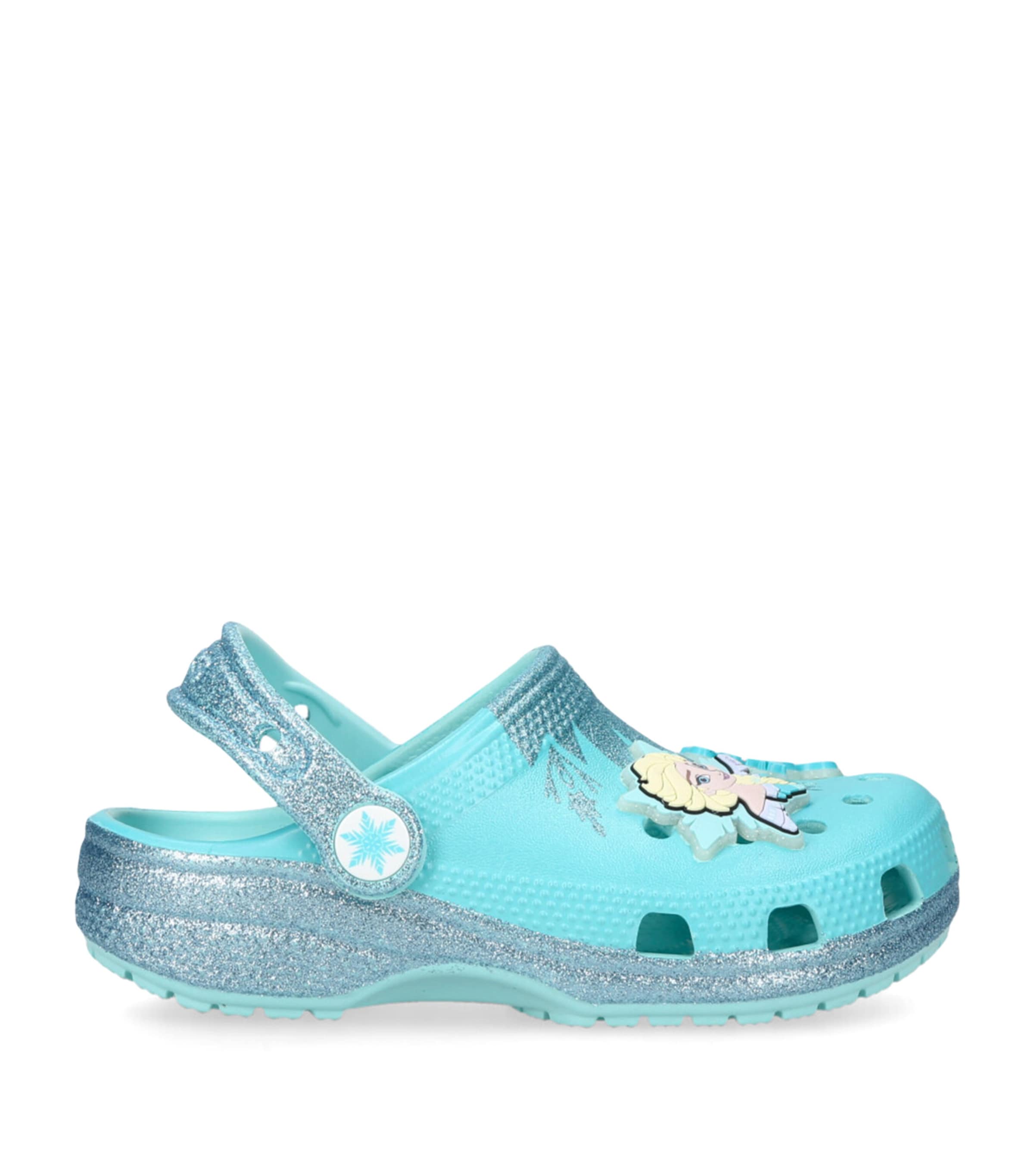 Crocs Frozen Elsa Clogs In Blue