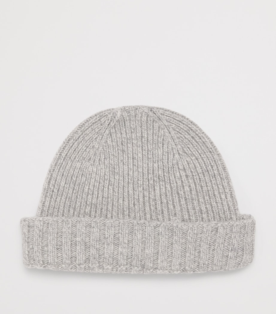 Cashmere-Wool Ribbed Beanie POLAR Image 2