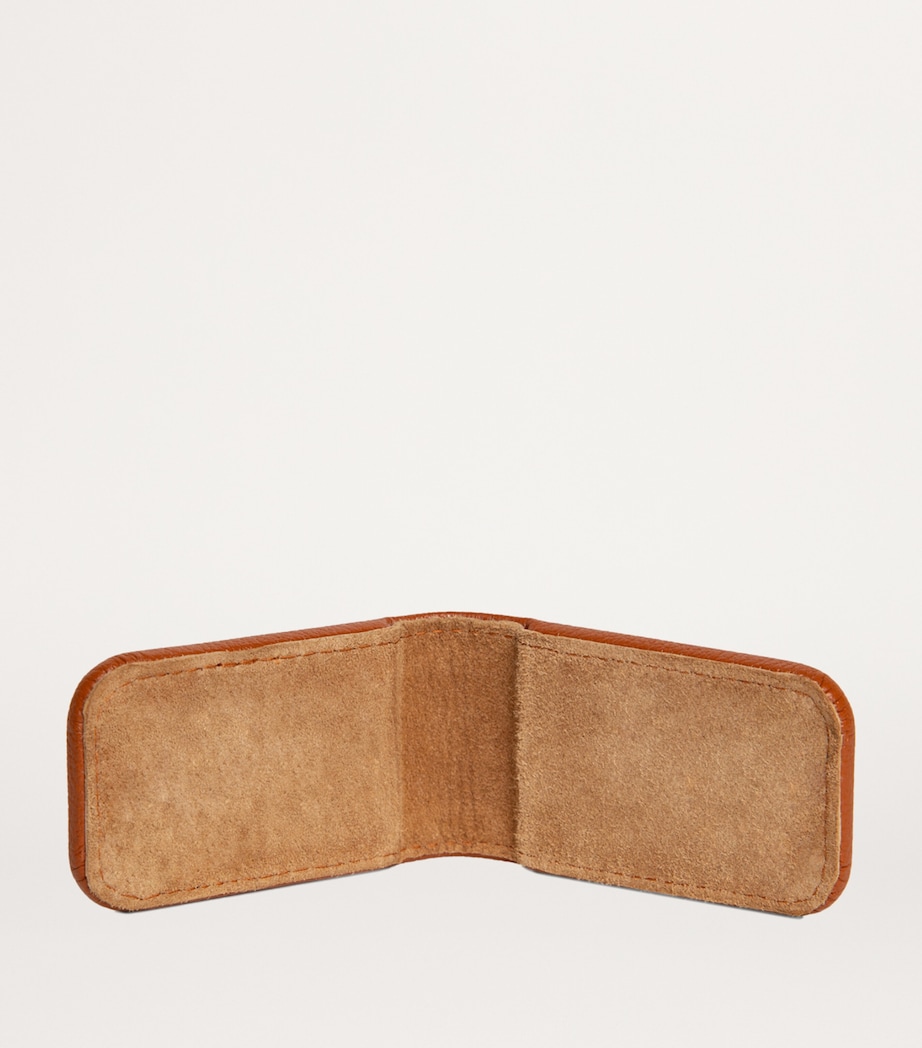 Leather Capra Money Clip TAN Image 3