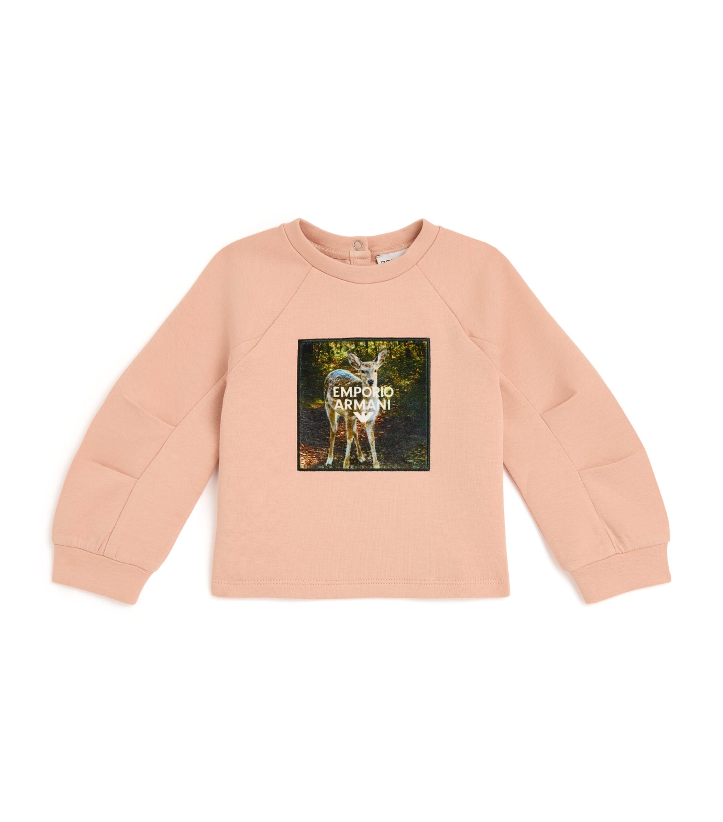 Emporio Armani Printed Sweatshirt In Pink