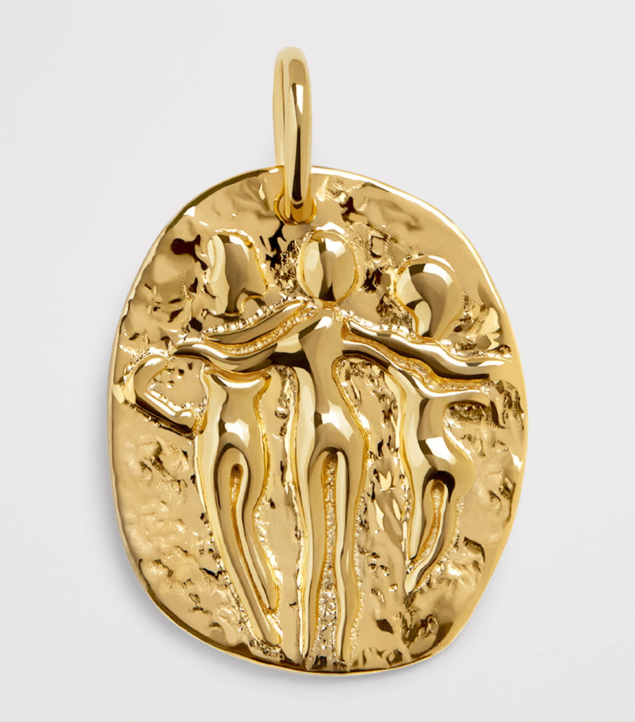 Monica Vinader Gold Vermeil Talisman Sisterhood Pendant Gold Vermeil Image 4