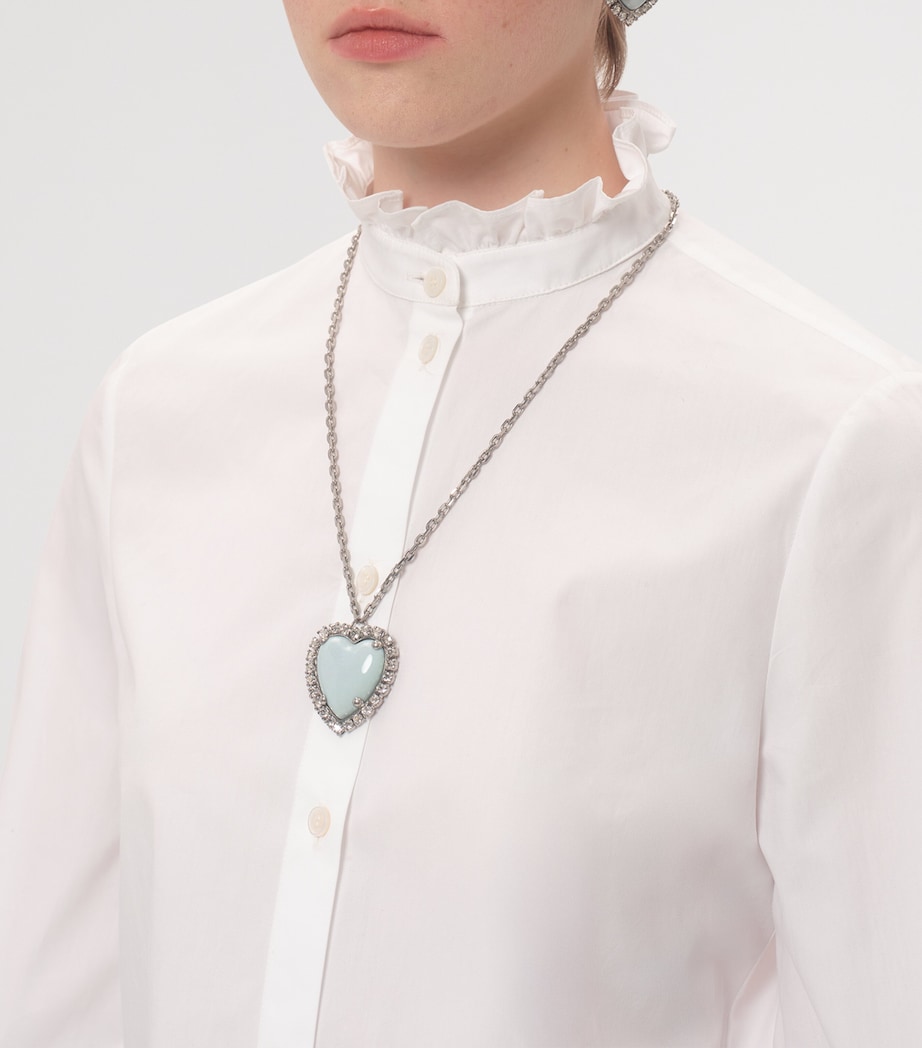 Metal, Resin and Swarovski Crystal Coeur Hyperbole Necklace BXL Image 2