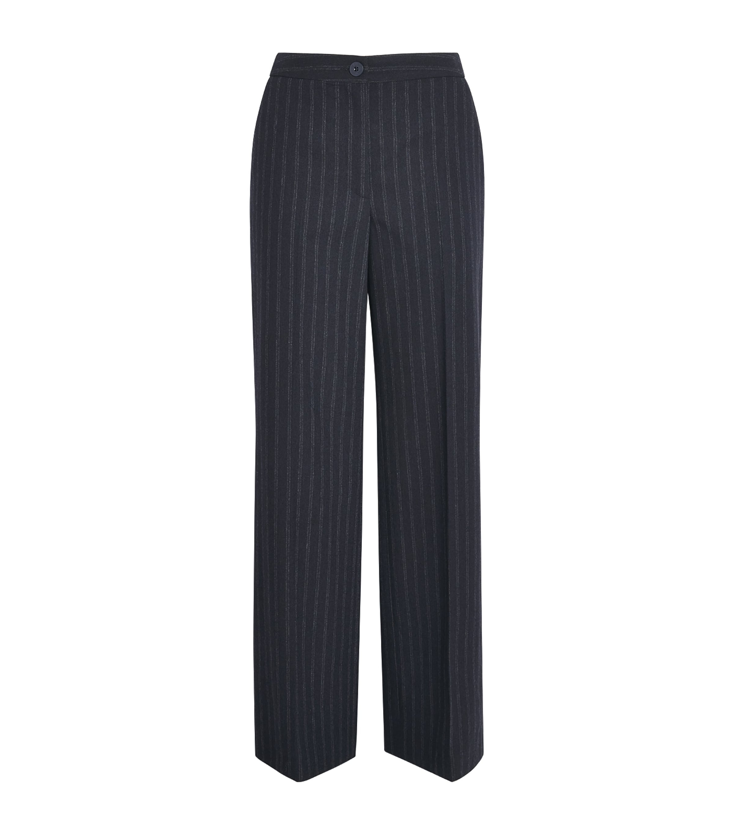 Claudie Pierlot Womens Wool-Blend Pinstripe Tailored Trousers Dual Color Image 1