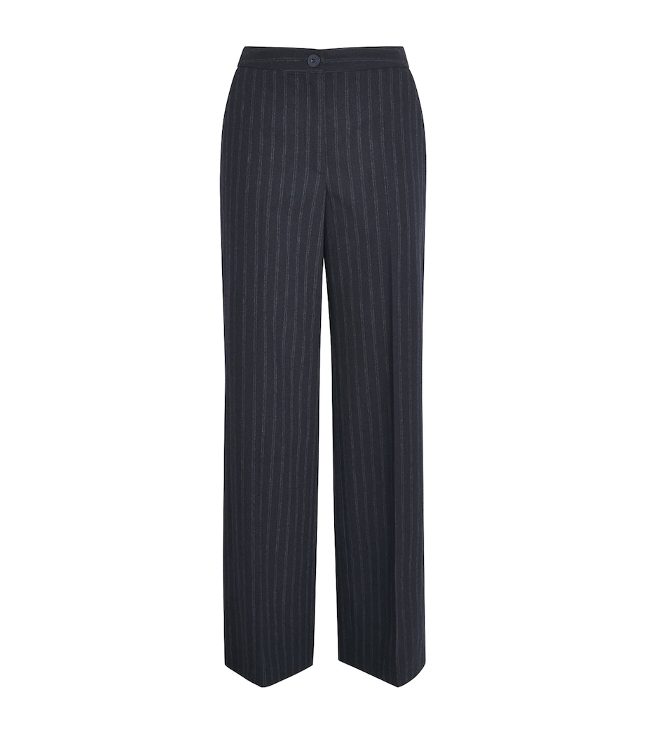 Claudie Pierlot Womens Wool-Blend Pinstripe Tailored Trousers Dual Color Image 1
