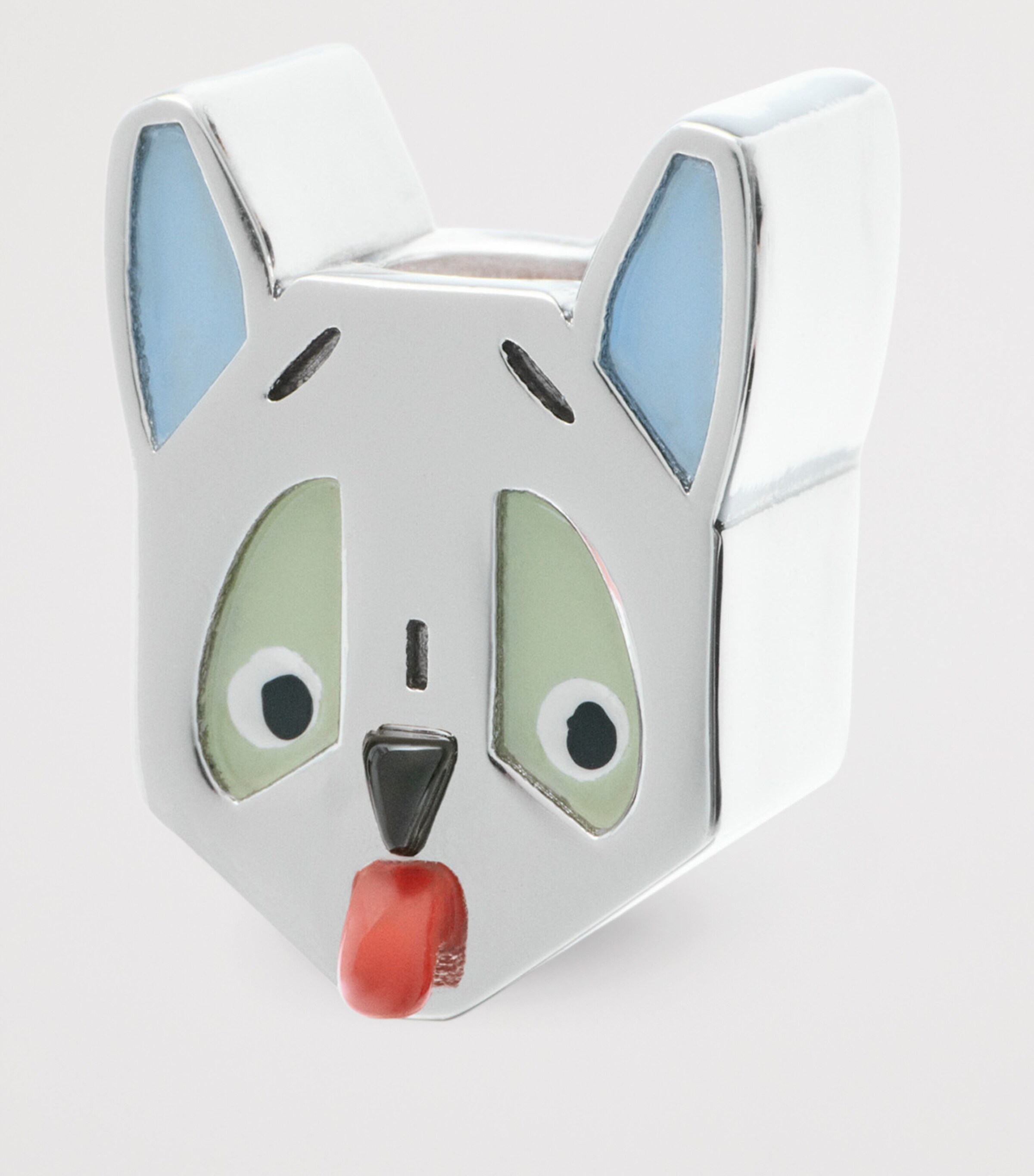 x Louis Wain Futurist Cat Bag Charm SILVER/BLUE Image 2