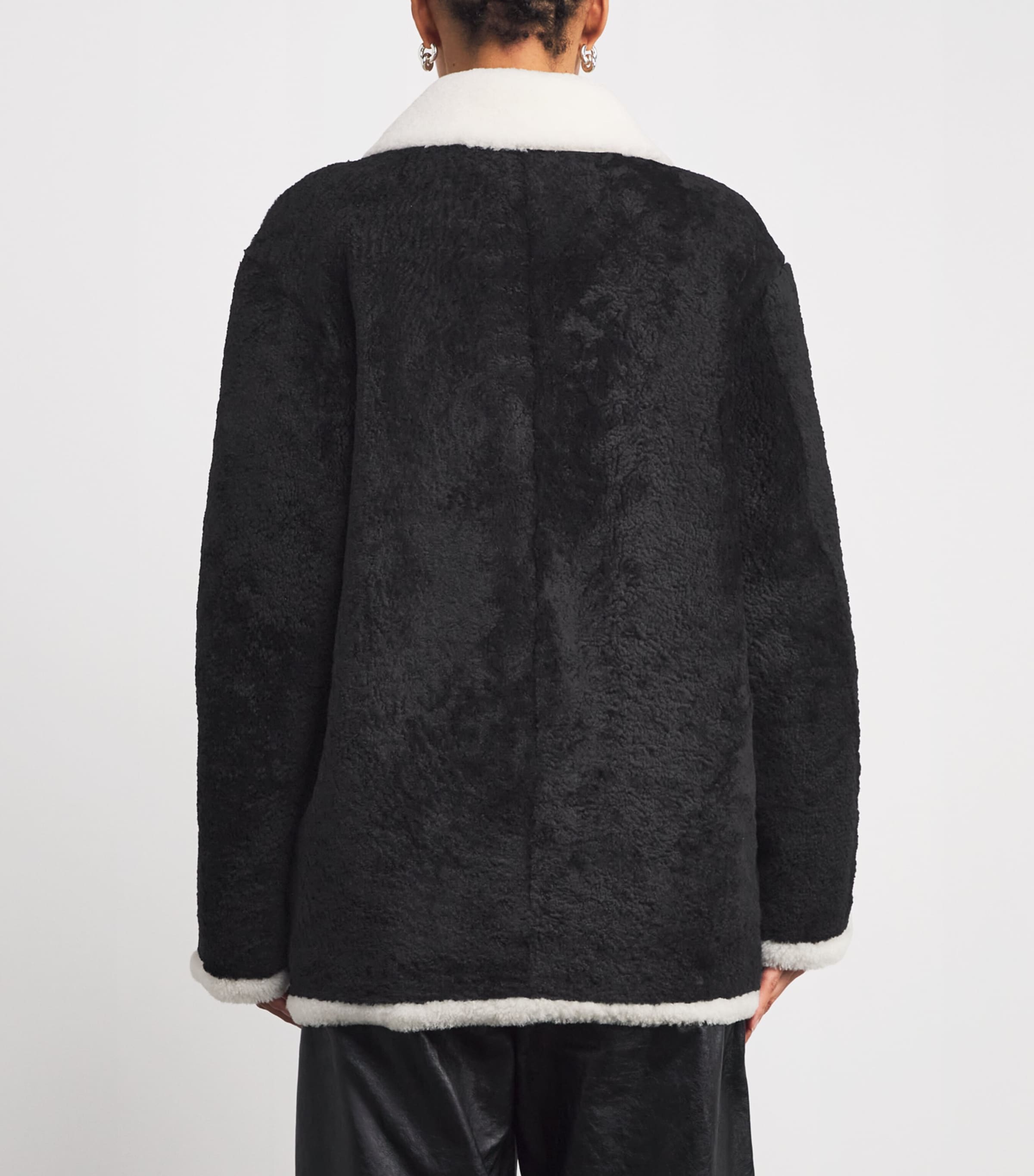 Lamb Shearling Jacket BLACK Image 4
