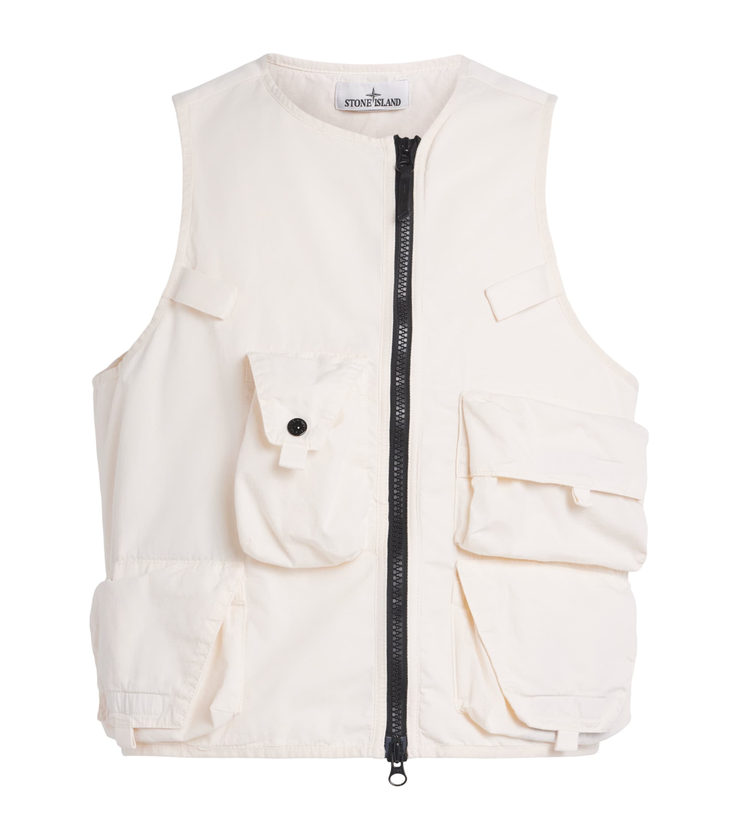 Stone Island Mens Ripstop Zip-Up Gilet Image 1