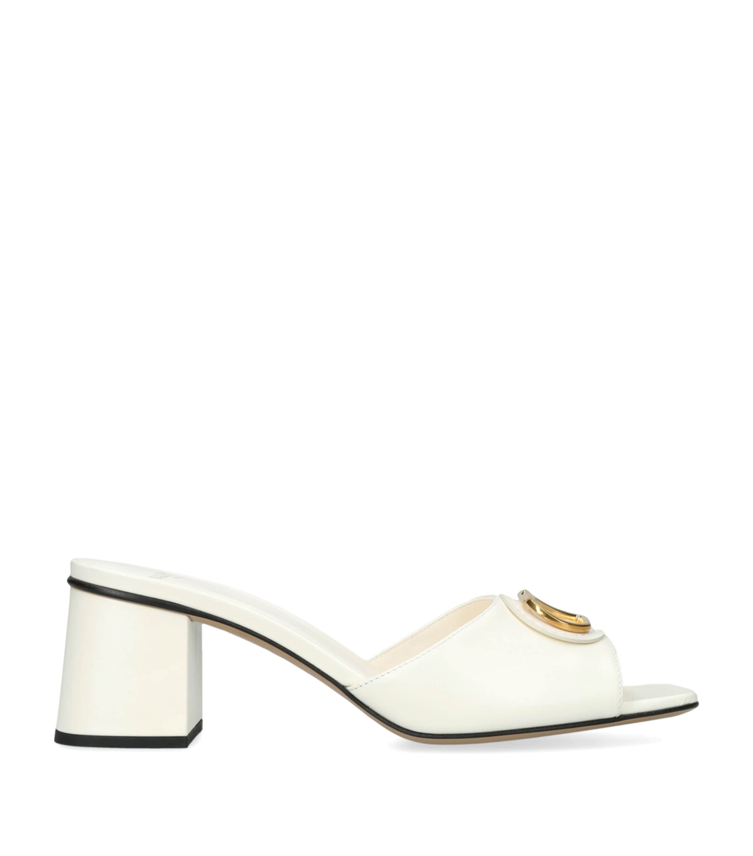 Valentino Garavani Leather VLogo Mules 60 | Harrods UK