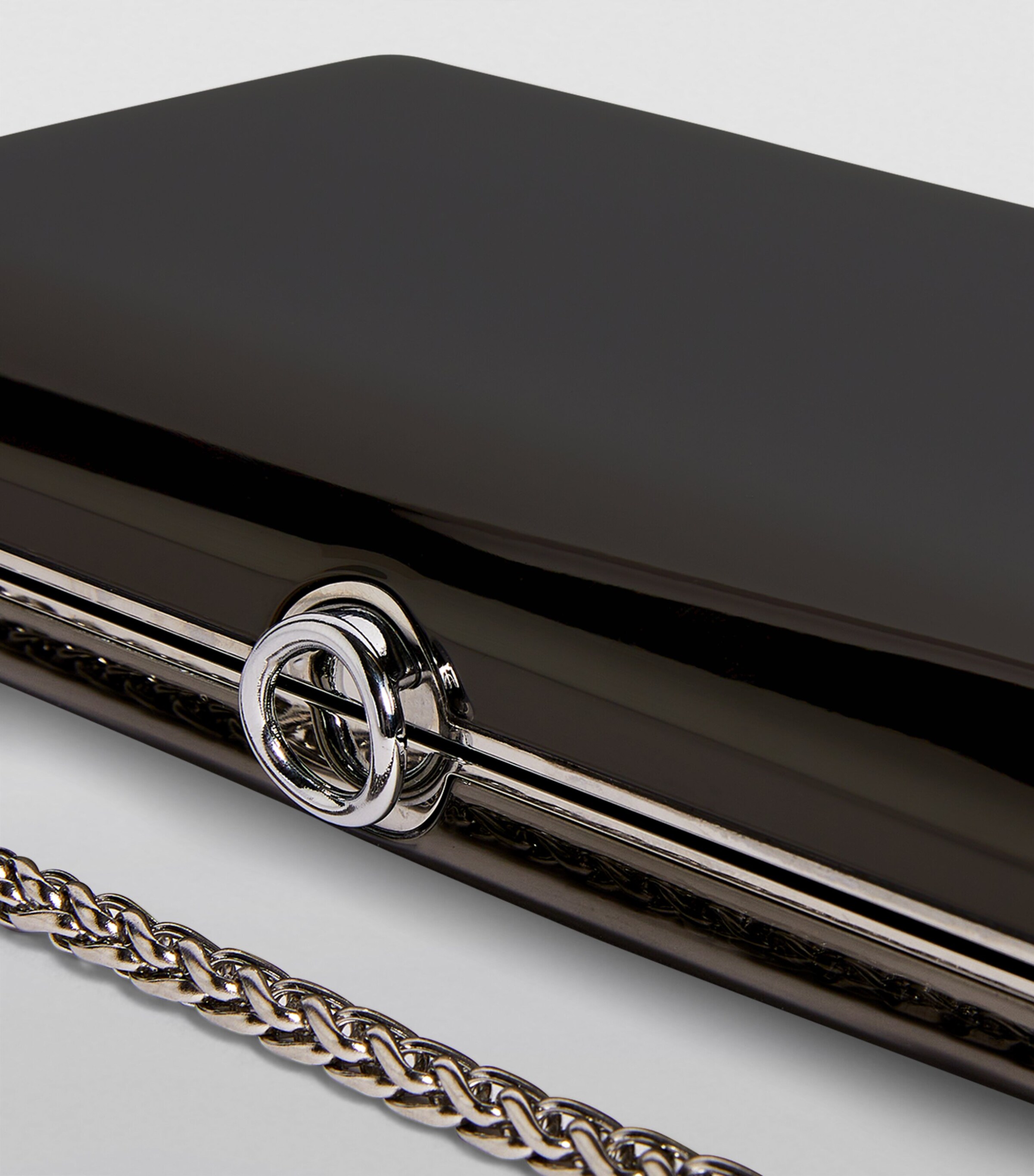 Finley Mirrored Clutch Bag MRD BLCK CHRME Image 6