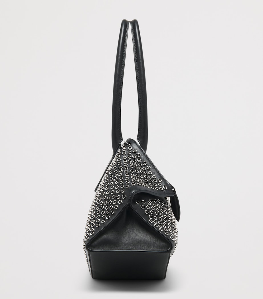 Leather Studded Manta Top-Handle Bag 1000 Image 3