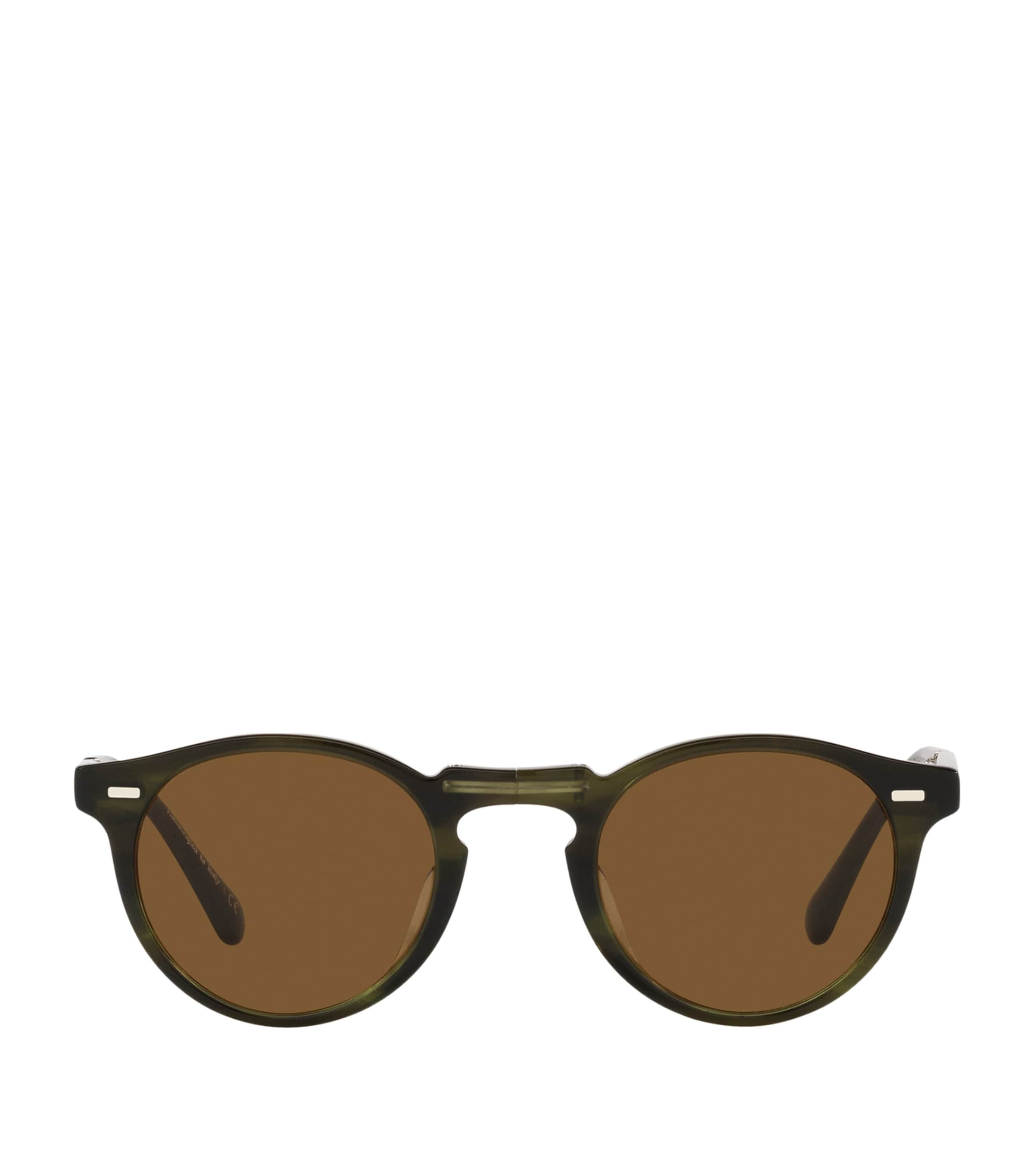 Shop Oliver Peoples Gregory Peck Sunglasses In Green