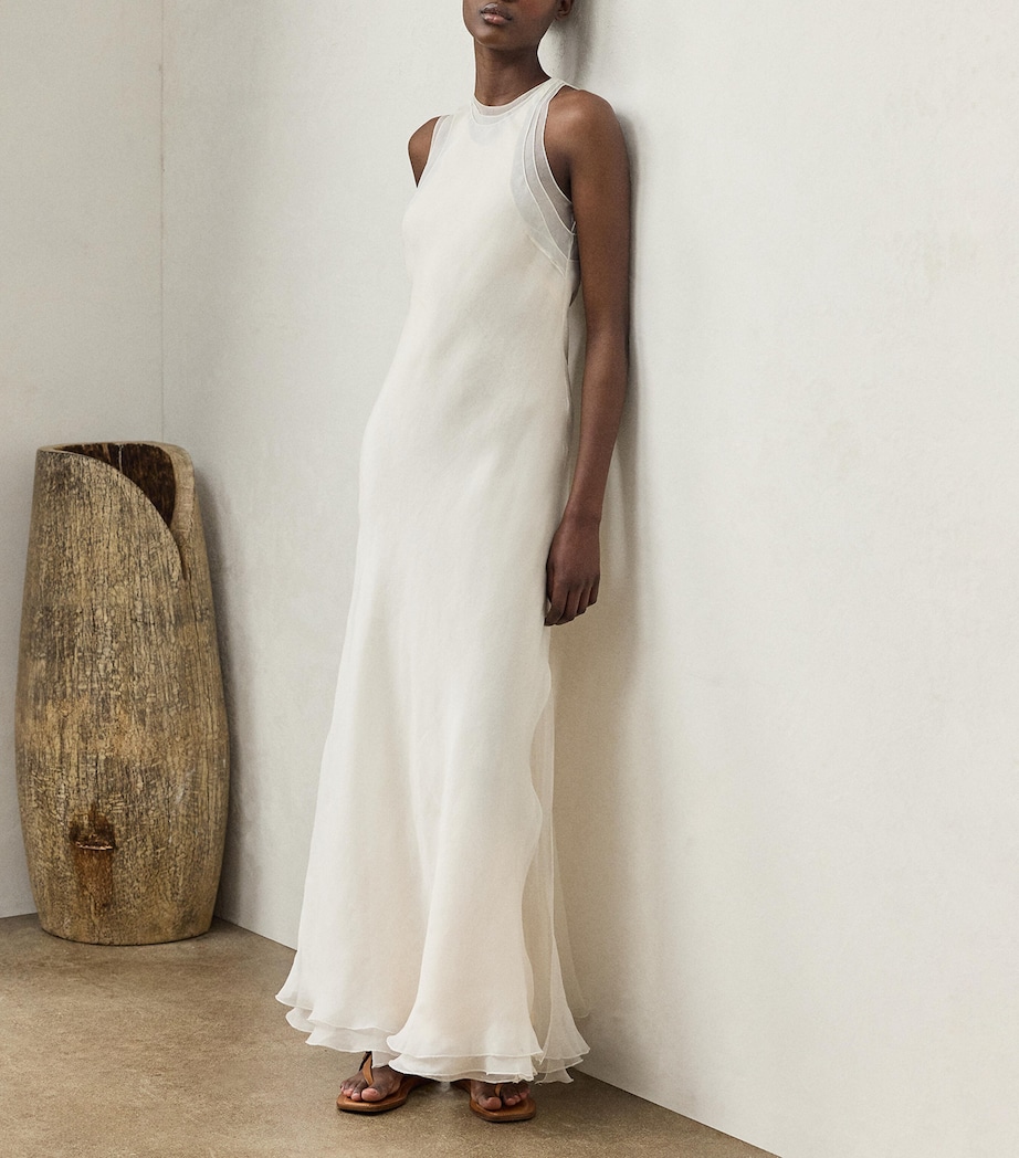 Mulberry Silk Zachary Dress CREAM Image 4