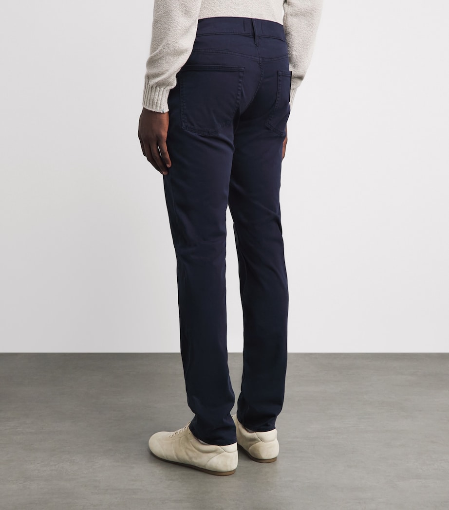 7 For All Mankind Mens Slimmy Luxe Performance Plus Jeans Blue Image 5