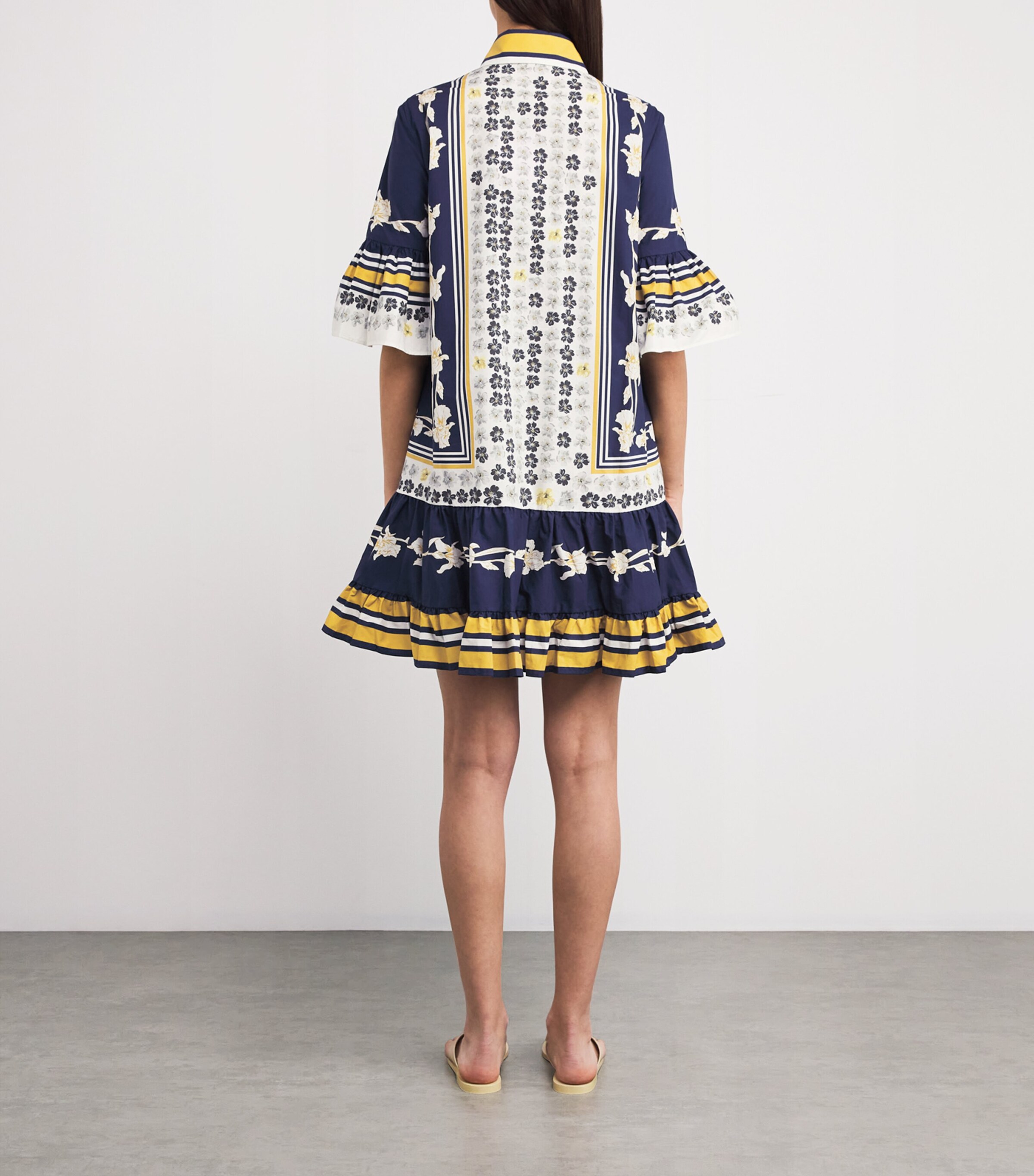 Cotton Printed Choux Mini Dress PSYCHE PLACEE Image 3