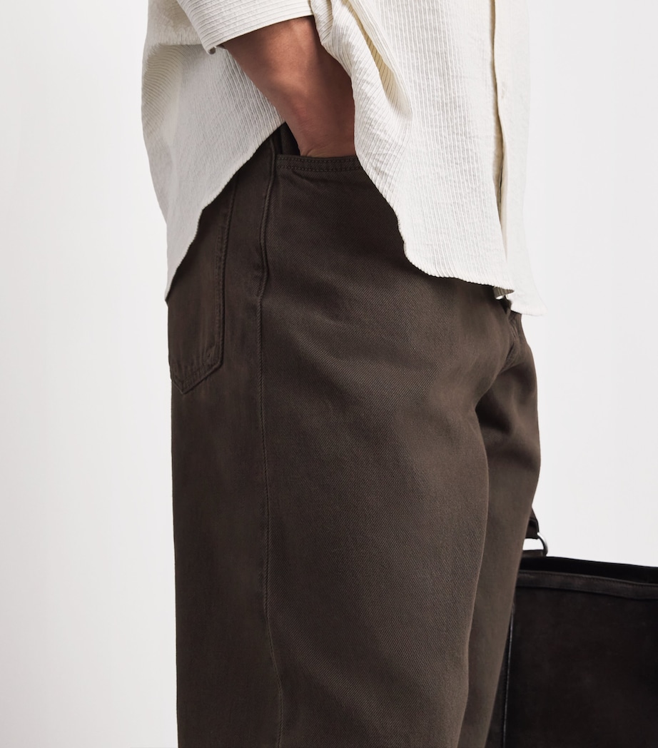 Rag & Bone Mens Stretch-Cotton Straight Chinos Dark Brown Image 3