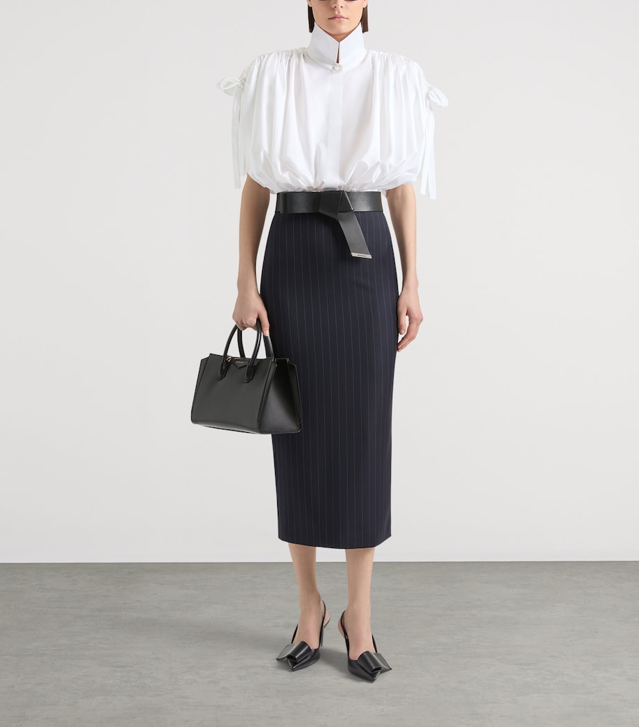 Givenchy Womens Wool Midi Skirt Image 2