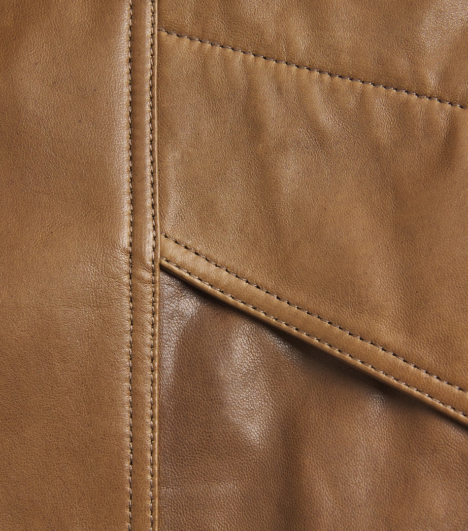 Ariste Leather Jacket LICHEN Image 5