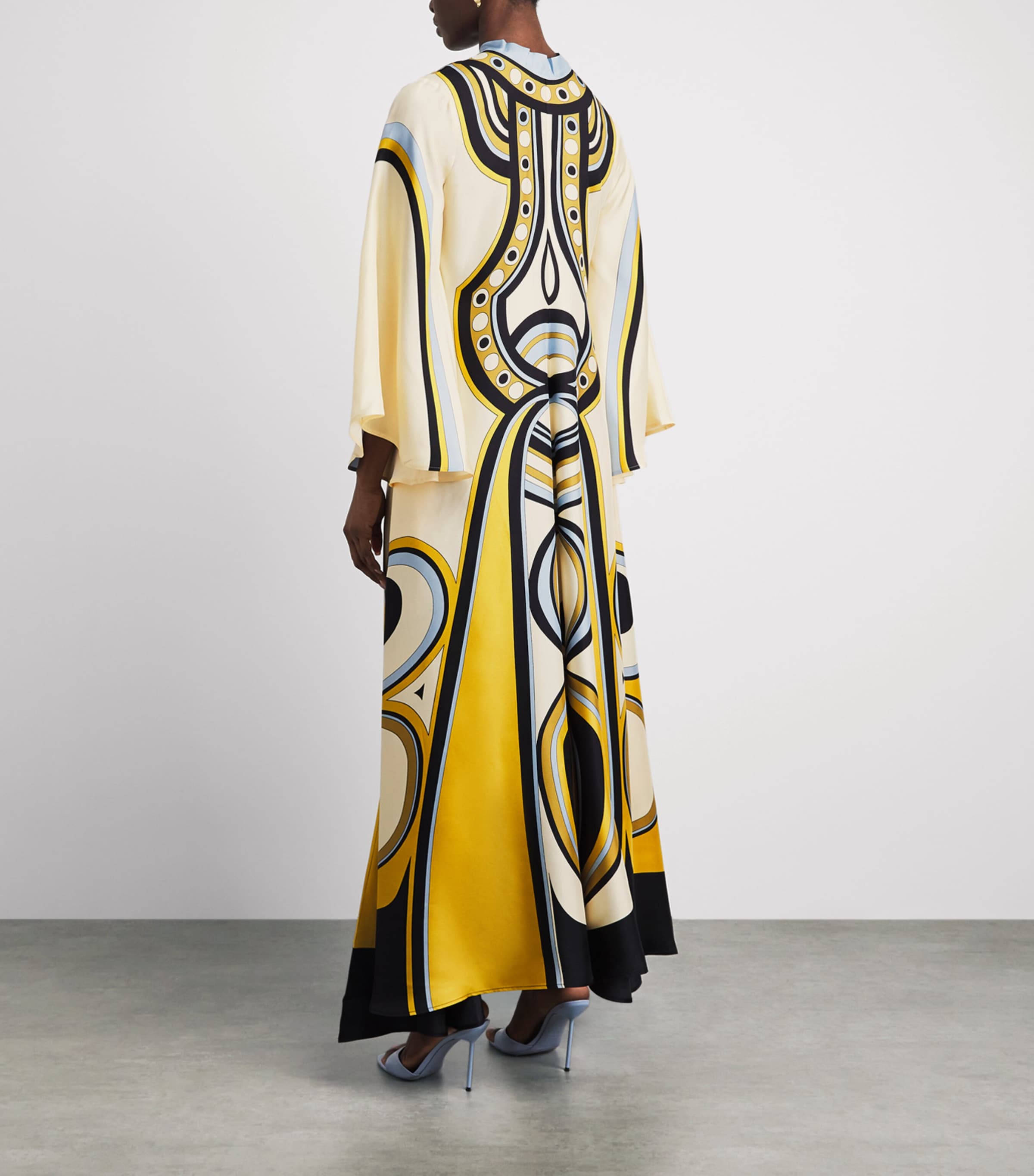 La Doublej Womens Silk Magnifico Maxi Dress Placée Image 4