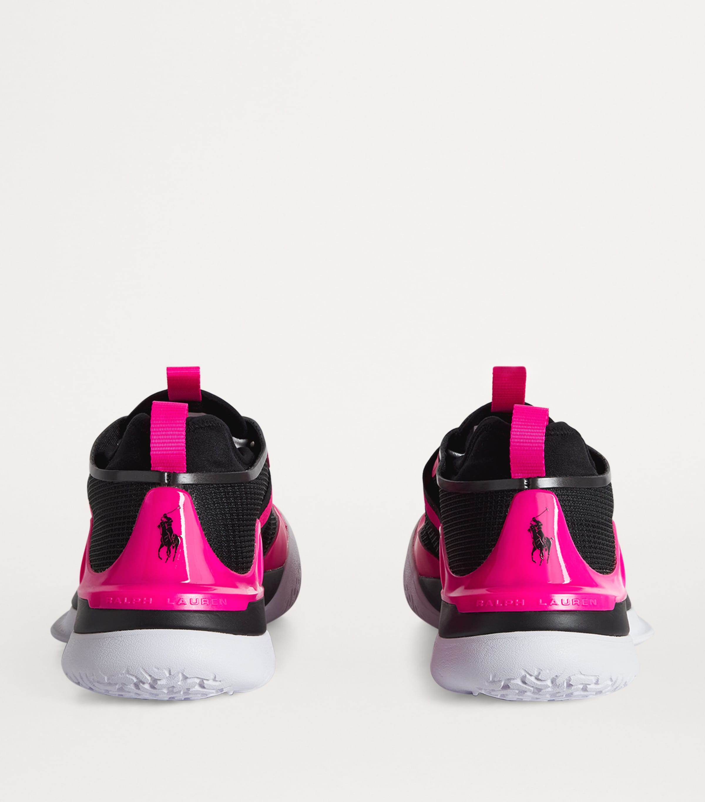 Polo Ralph Lauren Black Pink Pony Tech Court Pro Trainers Polo Ralph Lauren Black Pink Pony Tech Court Pro Trainers