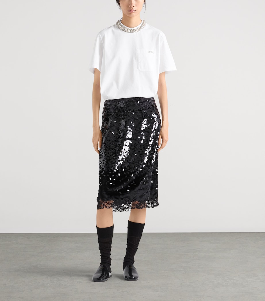 Cotton Embellished T-Shirt F0009 Image 2