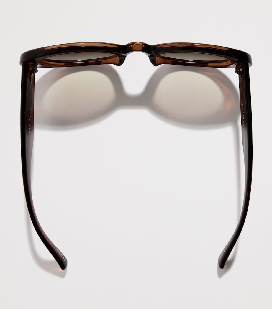 Le Specs Nouveau Vie Oval Sunglasses Chocolate Brown Image 5