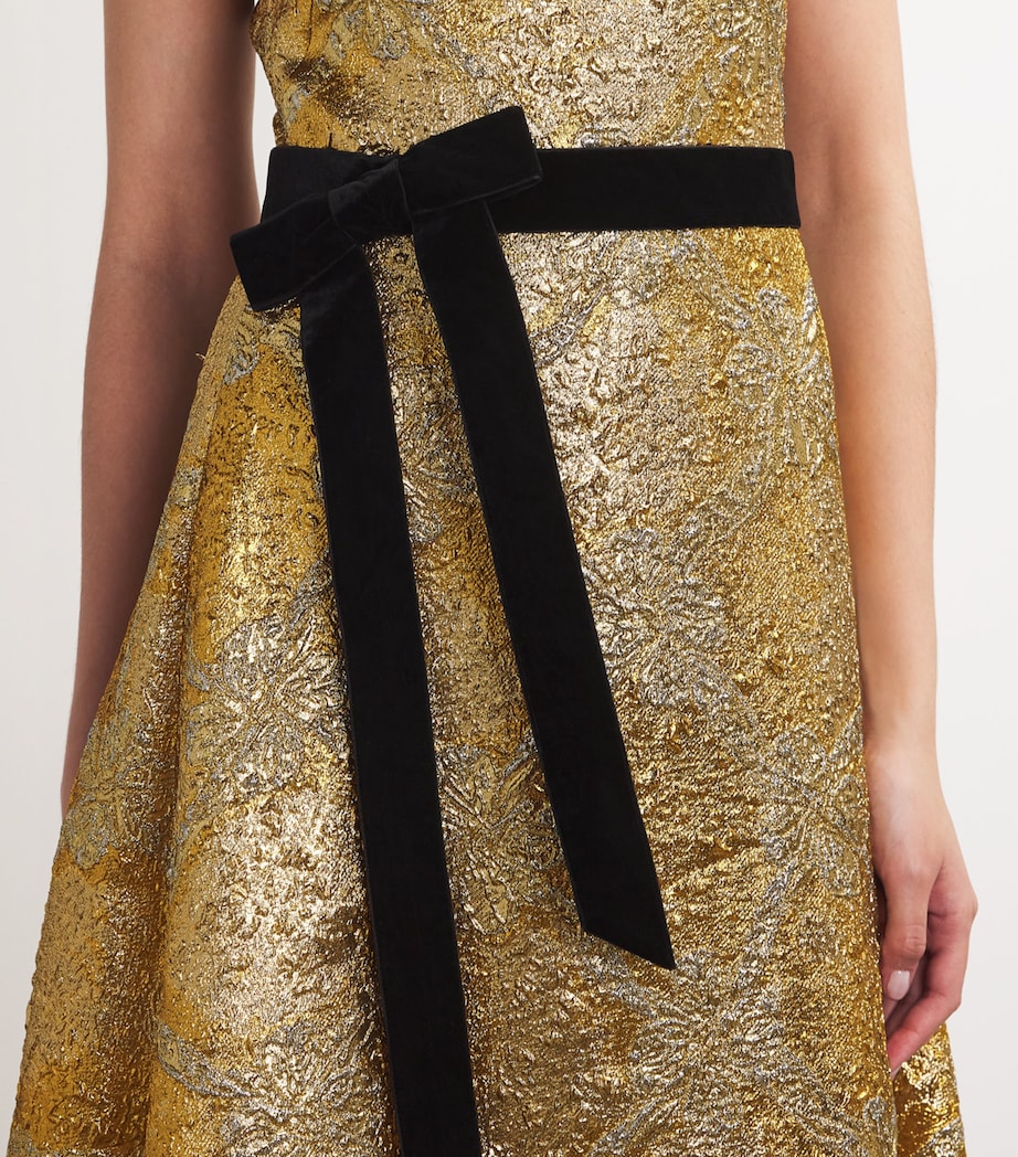 Mary Katrantzou Womens Metallic Mykah Maxi Dress Plexus Metallic Image 6