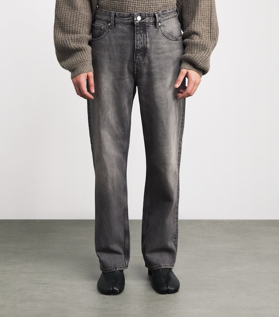 Won Hundred Mens Genoa Straight Jeans Tinted Grey Image 3