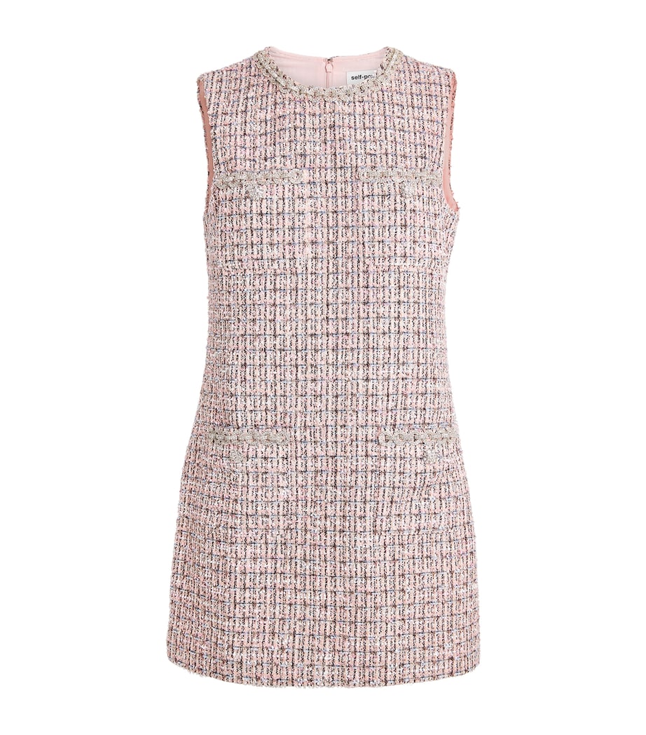 Bouclé Mini Dress PINK Image 1