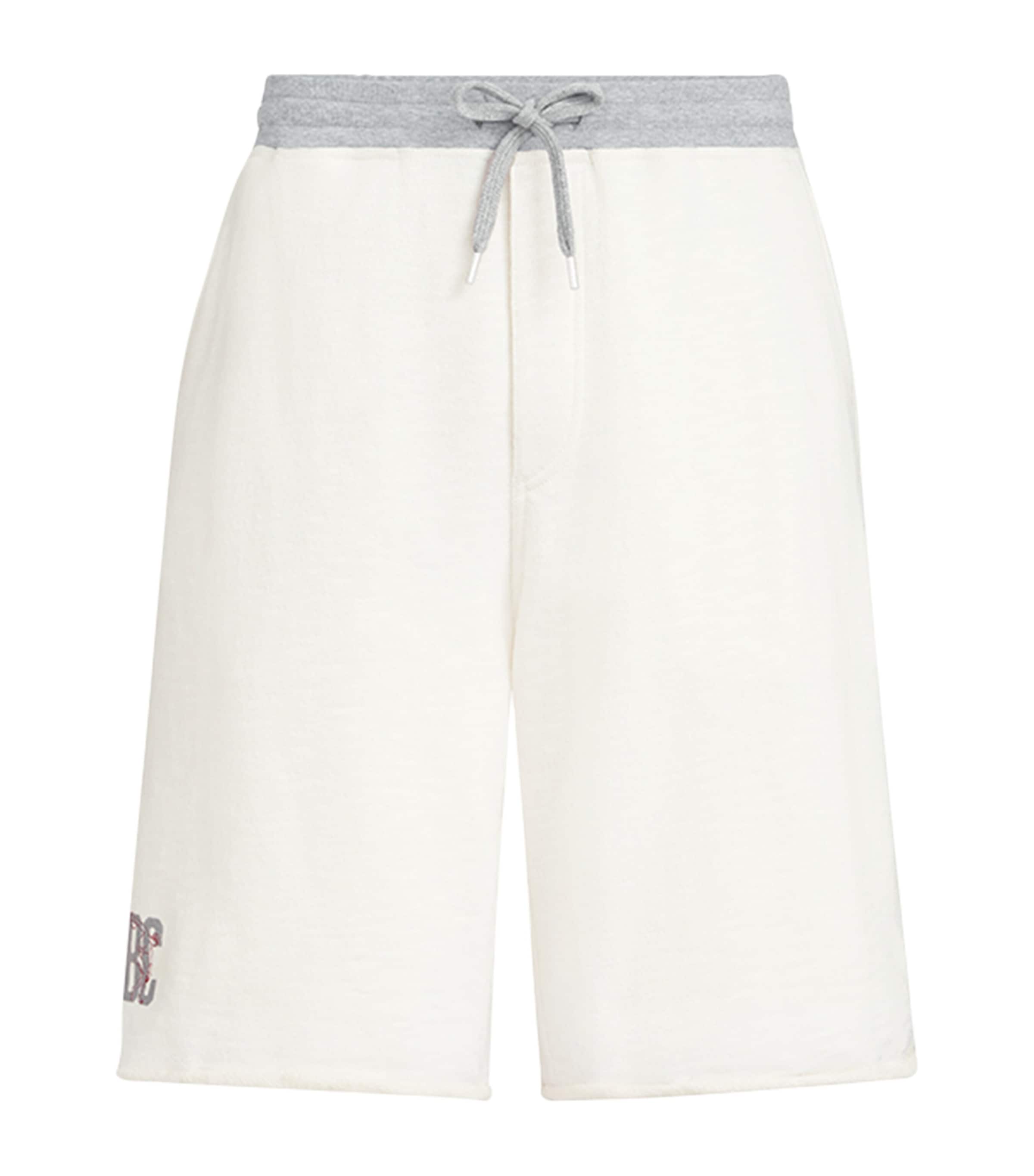 Brunello Cucinelli Mens Cotton-Linen Athletic Club Shorts Image 1