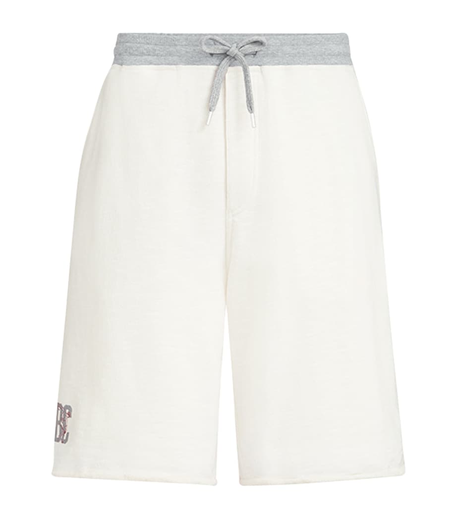 Brunello Cucinelli Mens Cotton-Linen Athletic Club Shorts Image 1