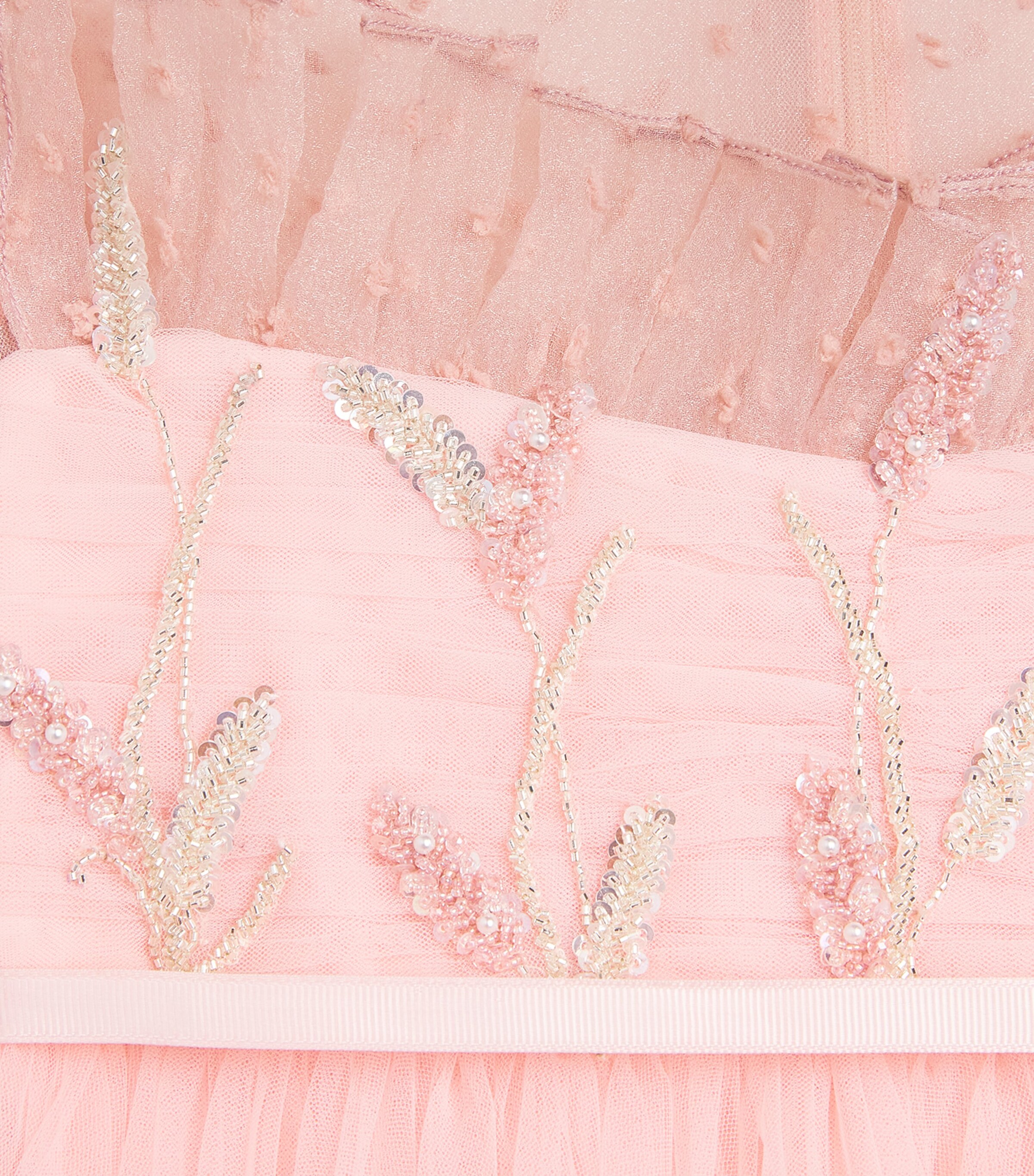 Tulle Embellished Rafaella Dress (2-14 Years) PINK Image 3