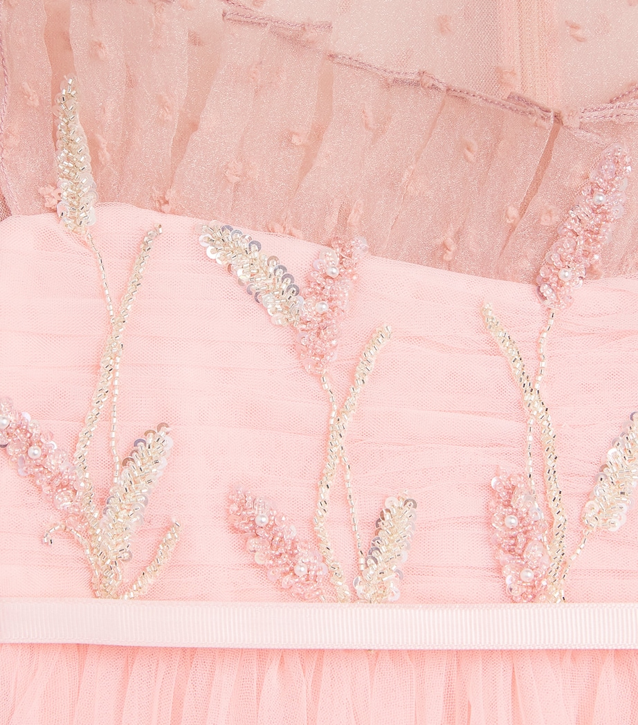 Tulle Embellished Rafaella Dress (2-14 Years) PINK Image 3