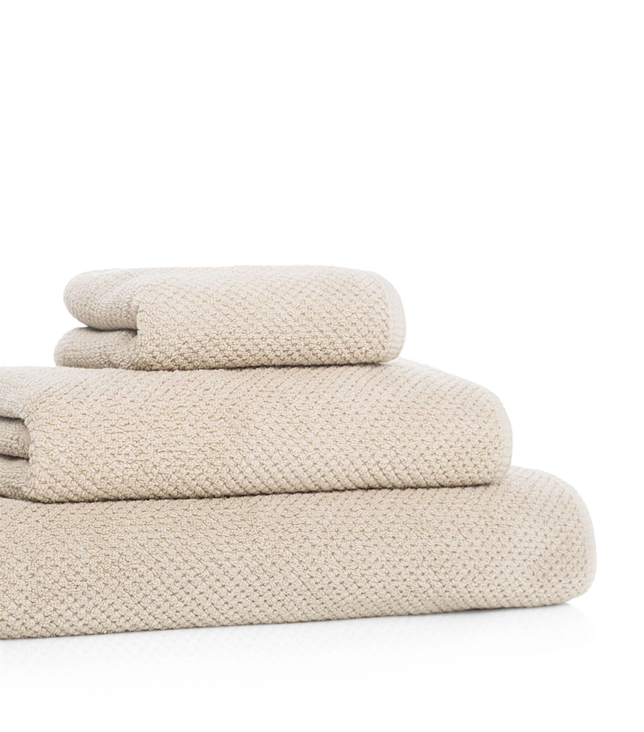 GRACCIOZA Bee Waffle Bath Sheet (100cm x 150cm) Fog Image 3
