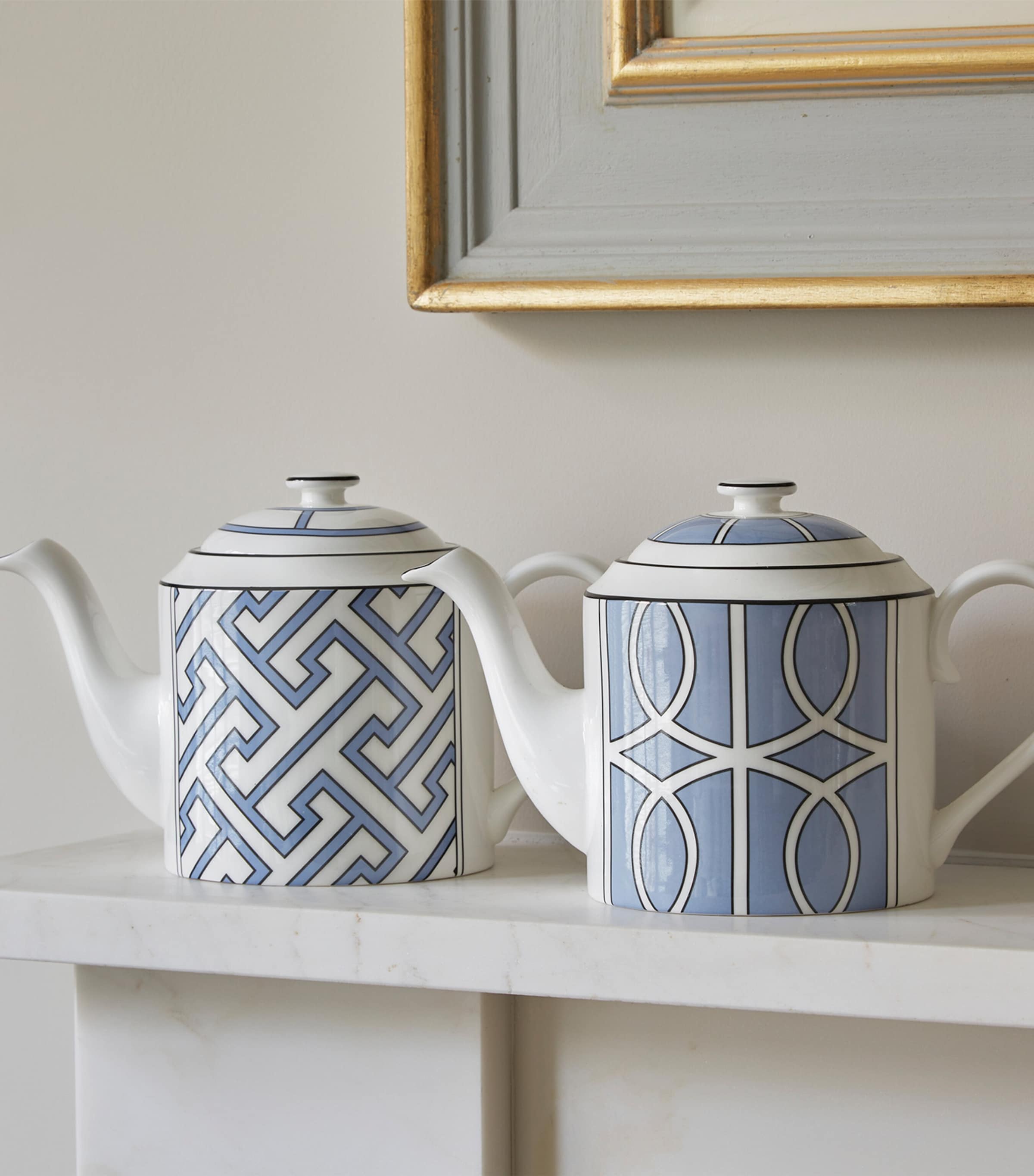 Maze Teapot BLUE Image 3