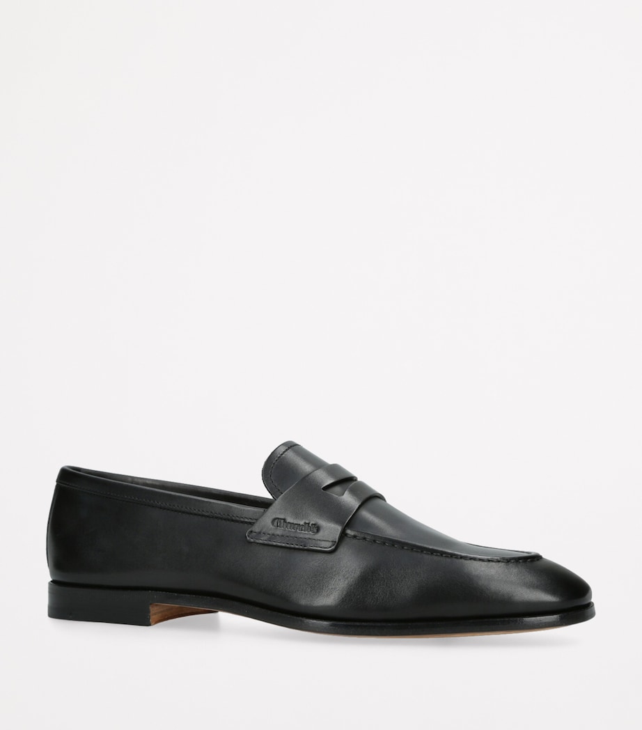 Leather Maesteg Loafers BLACK Image 3