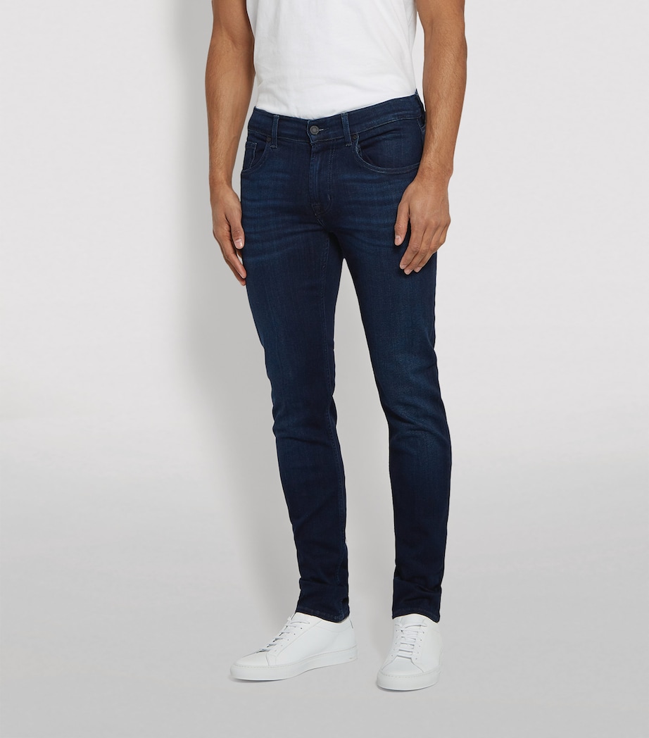 Slimmy Tapered Luxe Performance Plus Jeans DEEP BLUE Image 3
