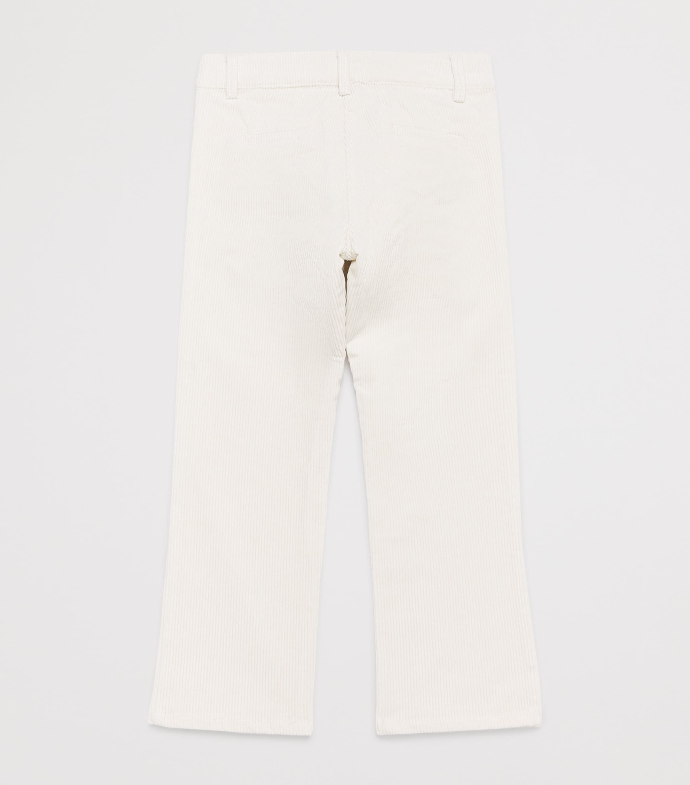 Velvet Straight Trousers 13 NACRE Image 2