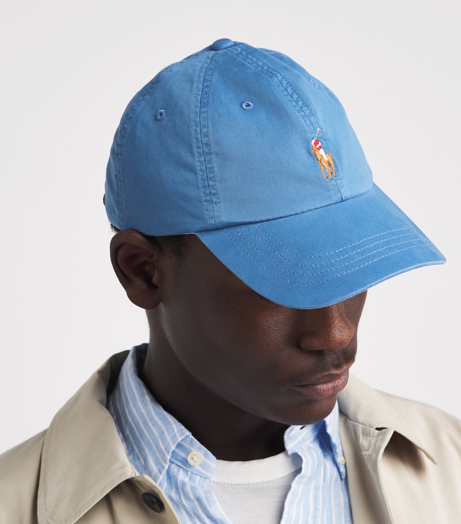 Polo Ralph Lauren Cotton Polo Pony Baseball Cap Delta Blue Image 2
